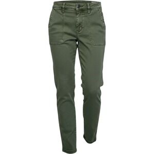 J. Crew Womens Size 27 Olive Green Zip Ankle Utility Pants Mid Rise Skinny Cargo
